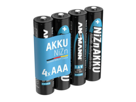 ANSMANN Pile rechargeable nickel-zinc, Micro AAA, 900 mAh