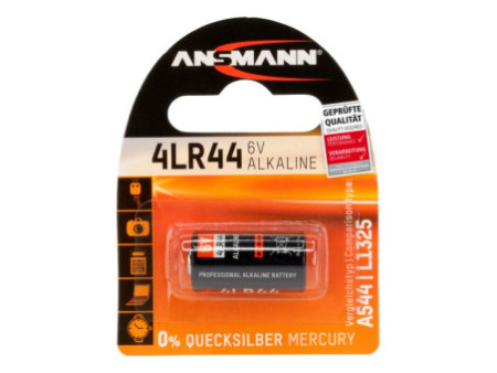 ANSMANN Pile alcaline 4LR44, 6 Volt, blister de 1