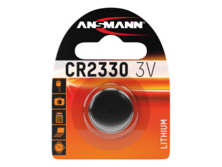 ANSMANN Pile bouton au lithium CR2330, 3,0 Volt, blister