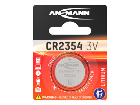ANSMANN Pile bouton au lithium CR2354, 3 Volt, blister d'1