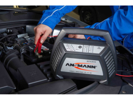 ANSMANN Chargeur pour batterie de voiture, 2 / 6 et 12 Volt