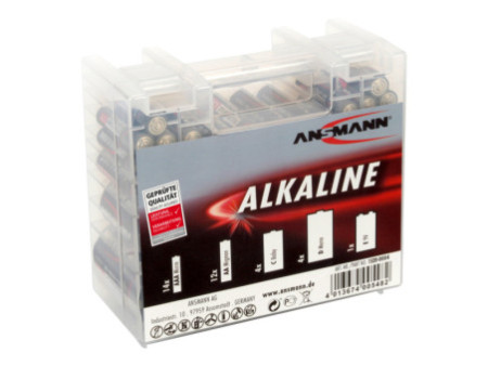 ANSMANN Boîte de piles alcalines 'RED', boîte de 35