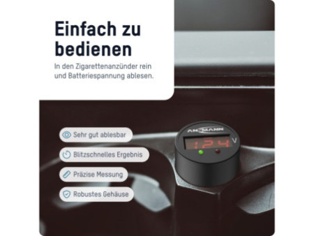 ANSMANN Testeur de batterie de voiture 'Power Check 12-24 V'