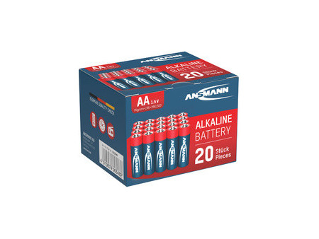 ANSMANN Pile alcaline 'RED', Mignon AA, lot de 40