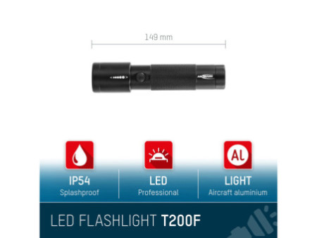 ANSMANN Lampe de poche LED Future T200F, Zoom