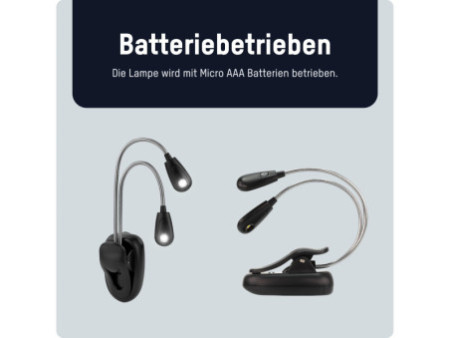 ANSMANN Lampe de lecture Twinflex, couleur: noir