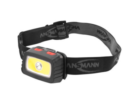 ANSMANN Lampe frontale LED HD200B, 200 Lumen, IP44