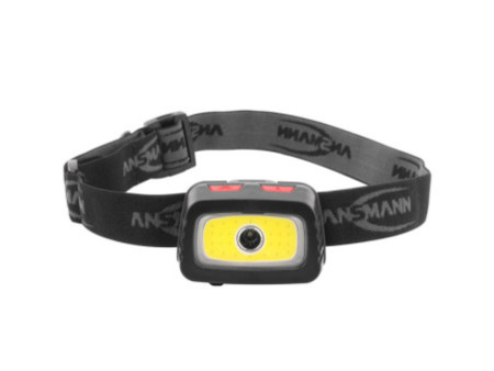 ANSMANN Lampe frontale LED HD200B, 200 Lumen, IP44