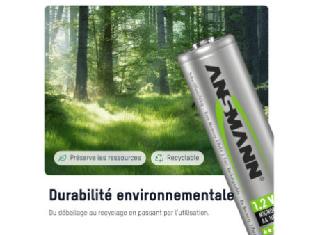 ANSMANN Pile rechargeable NiMH, maxE Mignon AA, 1.300 mAh