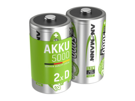 ANSMANN Pile rechargeable maxE NiMH, Mono D, 5.000 mAh