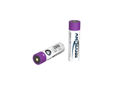ANSMANN Pile rechargeable Li-ion 18650, 3.6 V, 2600 mAh