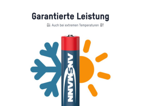 ANSMANN Pile alcaline, Micro AAA, lot de 8