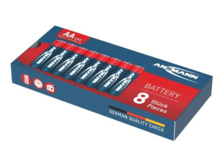 ANSMANN Pile alcaline, Migon AA, lot de 8