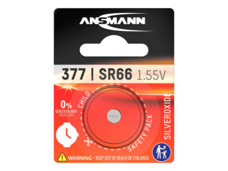 ANSMANN Pile pour montres à l'oxyde d'argent, SR626 (SR66)