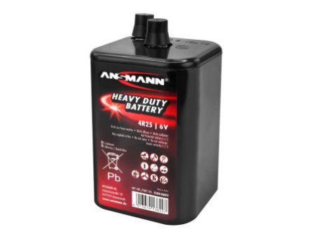 ANSMANN Pile au zinc/carbone, 4R25, 6 volts