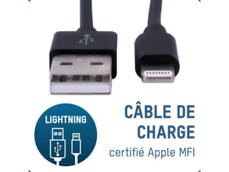 ANSMANN Câble de données & de charge, Apple-Lightning-USB-A