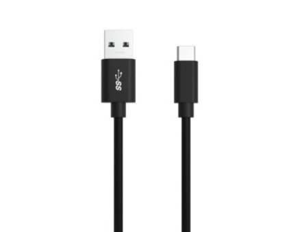 ANSMANN Câble de données & de charge, USB-A - USB-C, noir