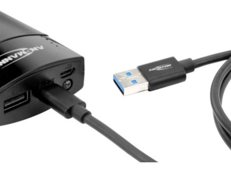ANSMANN Câble de données & de charge, USB-A - USB-C, noir