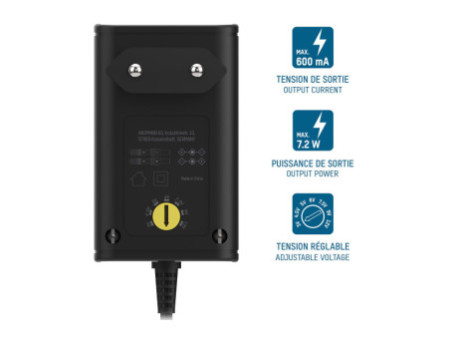 ANSMANN Bloc secteur universel APS 600, 7,2 W / 3-12 V, noir