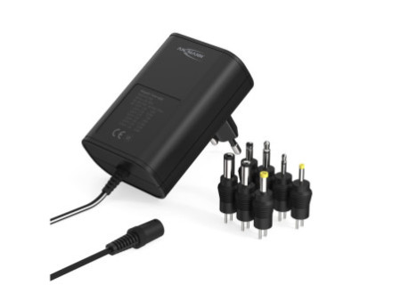 ANSMANN Bloc secteur universel APS 1500, 18 W / 3-12 V, noir