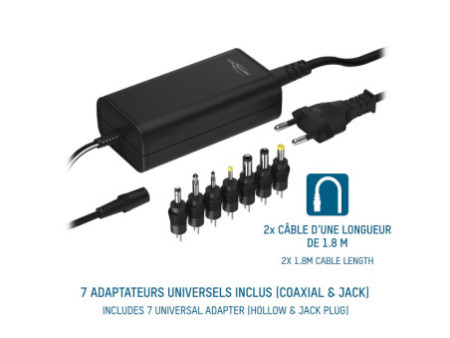 ANSMANN Bloc secteur universel APS 2250L, 27 W/5-15 V, noir