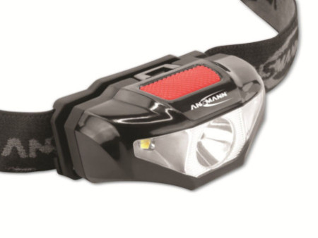 ANSMANN Lampe frontale LED, HD70B, 65 lumens, IP44, noir