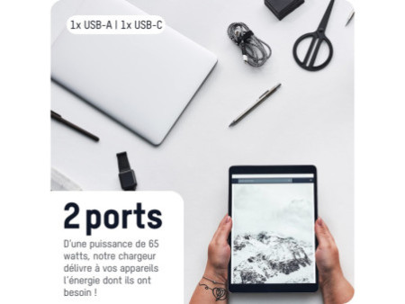 ANSMANN Chargeur secteur USB HOME CHARGER 265PD, noir