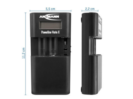 ANSMANN Chargeur universel Powerline Vario X, noir