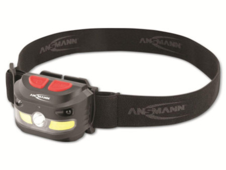 ANSMANN Lampe frontale LED à capteur HD250, 250 lumen, IP54