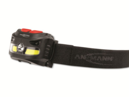 ANSMANN Lampe frontale LED à capteur HD250, 250 lumen, IP54