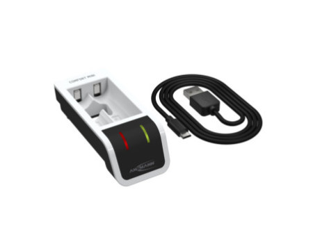 ANSMANN Chargeur rapide Comfort Mini, blanc/noir