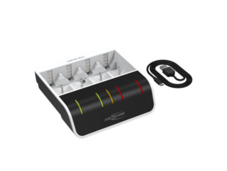 ANSMANN Chargeur Express Comfort Multi, blanc/noir