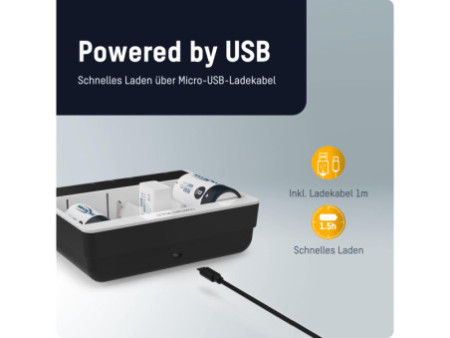 ANSMANN Chargeur Express Comfort Multi, blanc/noir
