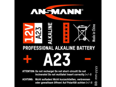 ANSMANN Pile alcaline, A23/LR23, blister de 2