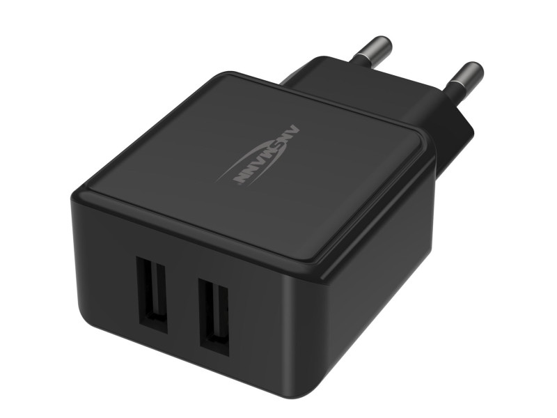 ANSMANN Chargeur USB Home Charger HC212, 2x port USB, noir