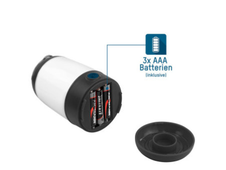 ANSMANN Mini lampe de camping, boîtier en plastique, noir