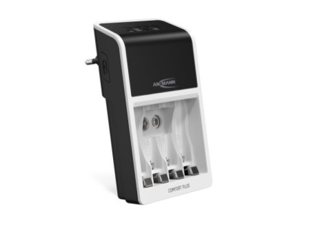 ANSMANN Chargeur rapide Comfort Plus, blanc/noir