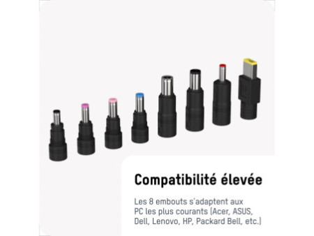 ANSMANN Set d'adaptateurs USB-C pour ordinateur portable,