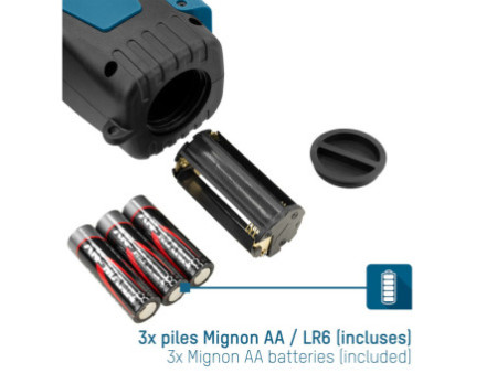 ANSMANN Projecteur LED portable HS230B, noir/bleu