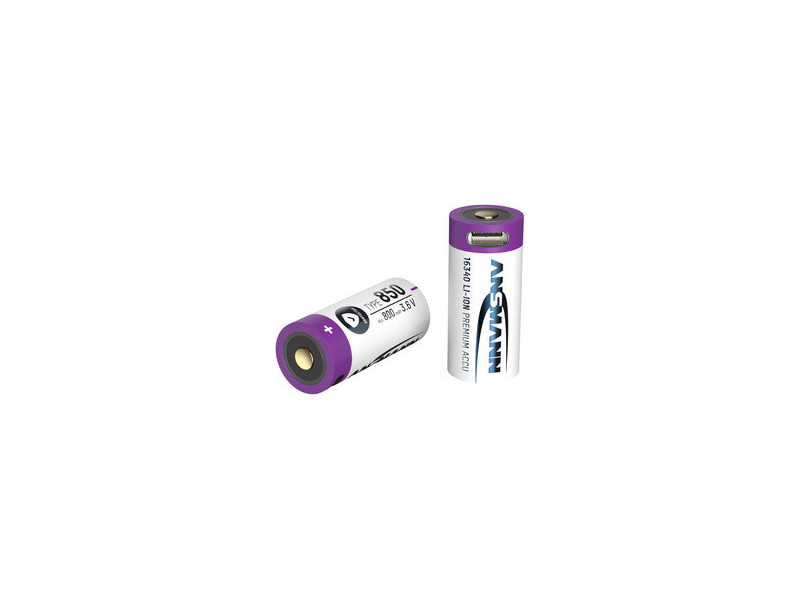 ANSMANN Pile rechargeable Li-Ion 16340 avec fiche USB-C