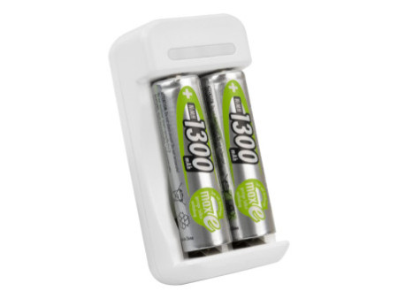 ANSMANN Chargeur de piles Basic II, 2x piles AA 1.300 mAh