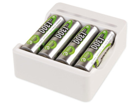 ANSMANN Chargeur de piles Basic IV, 4x piles AA 1.300 mAh