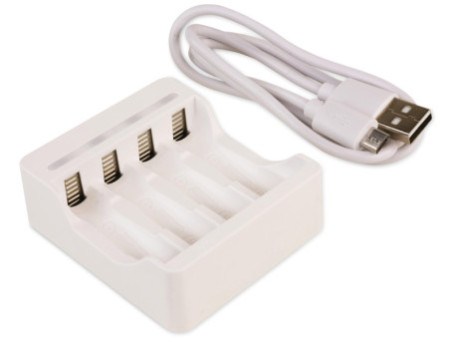 ANSMANN Chargeur de piles Basic IV, 4x piles AA 1.300 mAh
