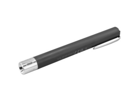 ANSMANN Lampe stylo PLC15B, avec ampoule, noir/argent