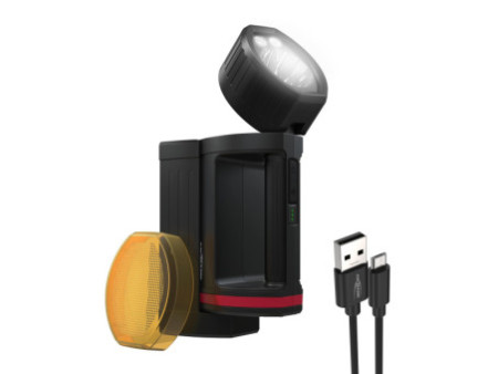 ANSMANN Projecteur portable LED HS20R Pro, noir/rouge