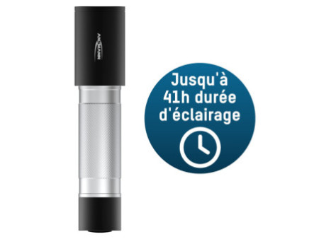 ANSMANN Lampe de poche LED, Daily Use 300B, argent/noir
