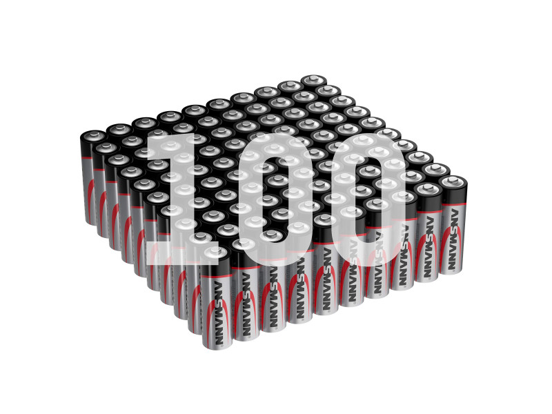 ANSMANN Pile alcaline, AA, pack de 100