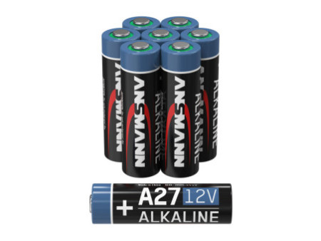 ANSMANN Pile alcaline A27/LR27, 12 V, en lot de 8