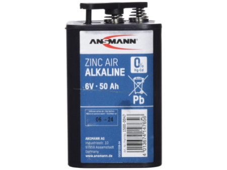 ANSMANN Pile alcaline zinc-air 4R25, 6 volts