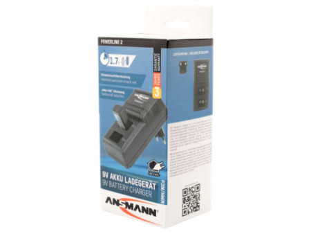 ANSMANN Chargeur intelligent Powerline 2, pour E-bloc 9 V